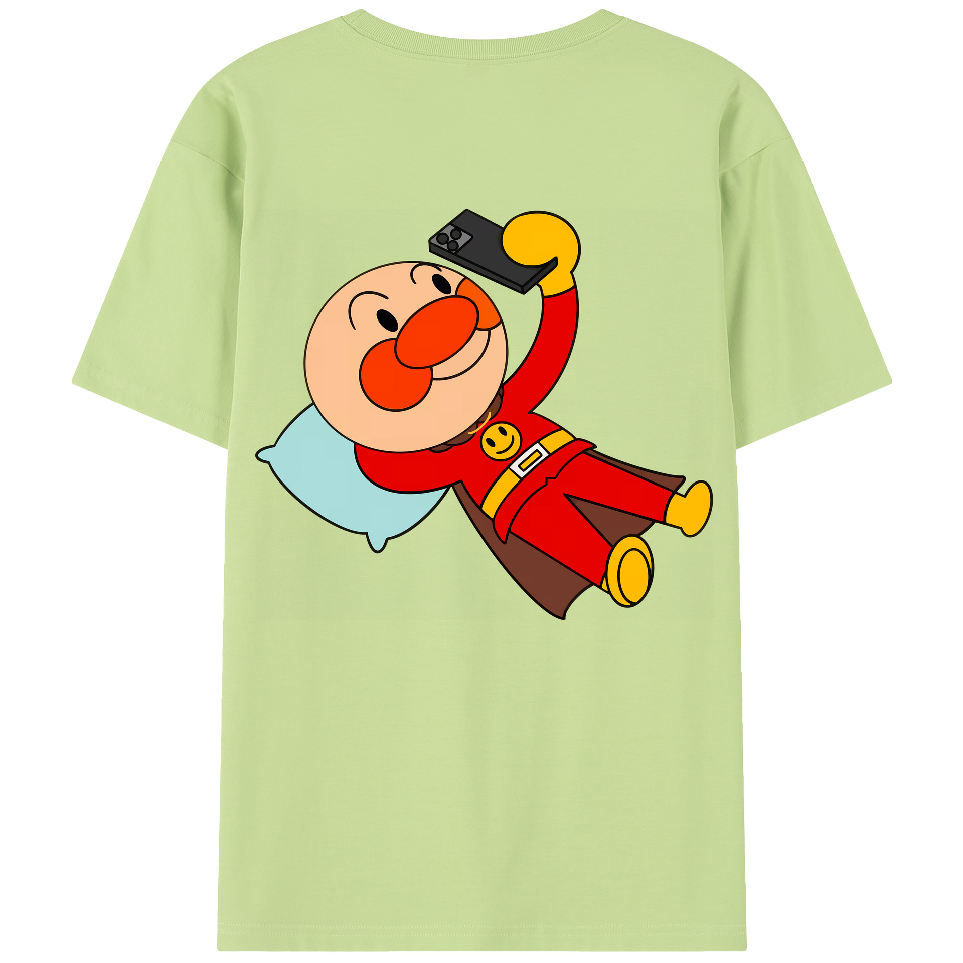 （画像用） アンパンマン Anpanman 綿100％半袖Tシャツ（背面プリント）